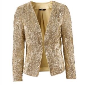 Gold Sequin Blazer h&m Super Cute!!