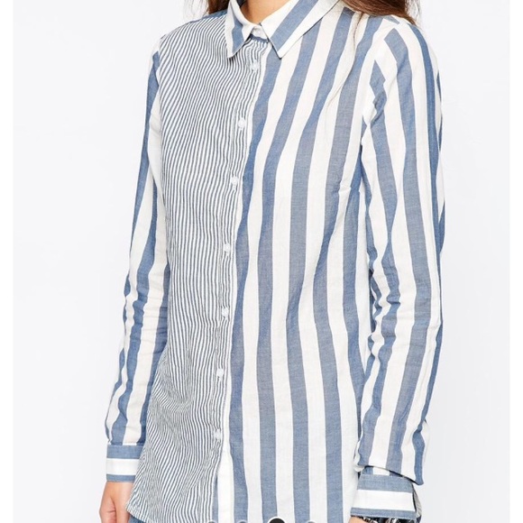 Mixed Stripe Button Down - Picture 3 of 3