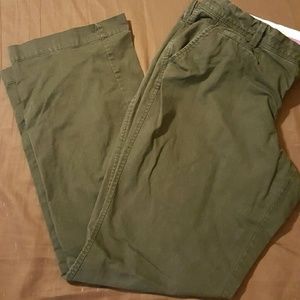 Green khaki pants