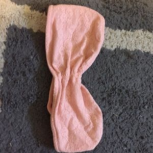 PINK lace bandeau