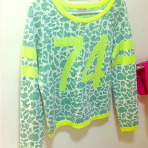 Juicy couture cheetah print sweater