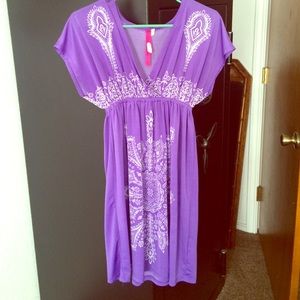 Purple spring dress