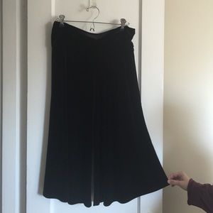 Black velvet gauchos