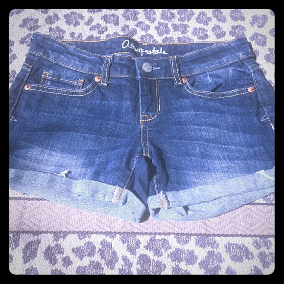Aeropostale midi destroyed boyfriend shorts