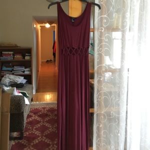 Maroon Maxi Dress