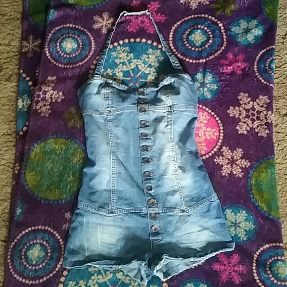 Denim Romper