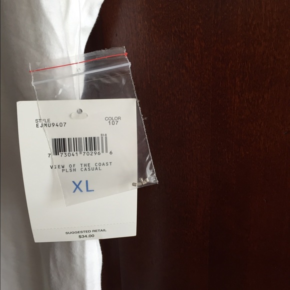 Elegant white v neck, embellished with beads - Picture 4 of 4