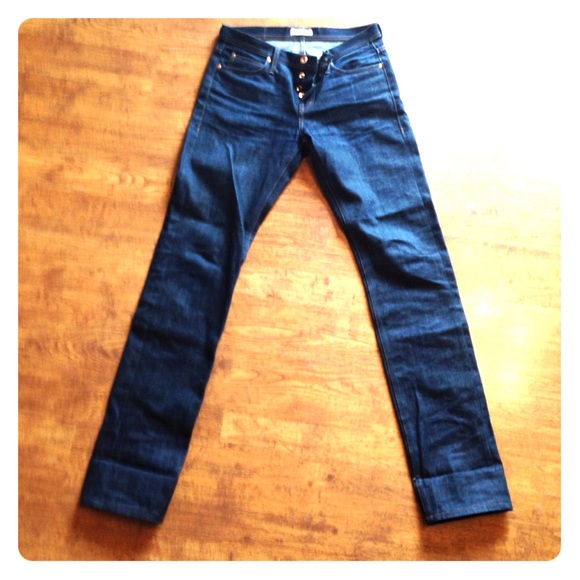 Men's 33w x 36l Unbranded brand raw denim jeans