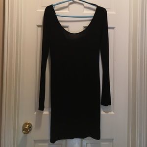 Black long sleeved dress