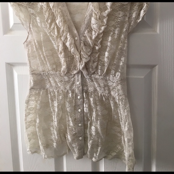 White lace blouse