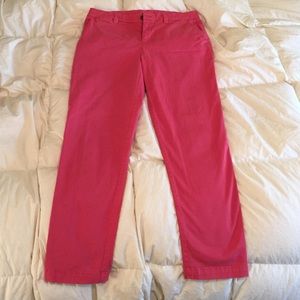 Pink "Broken-in Straight" Khakis by GAP