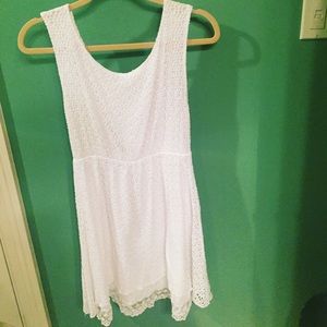 beautiful white beach dress