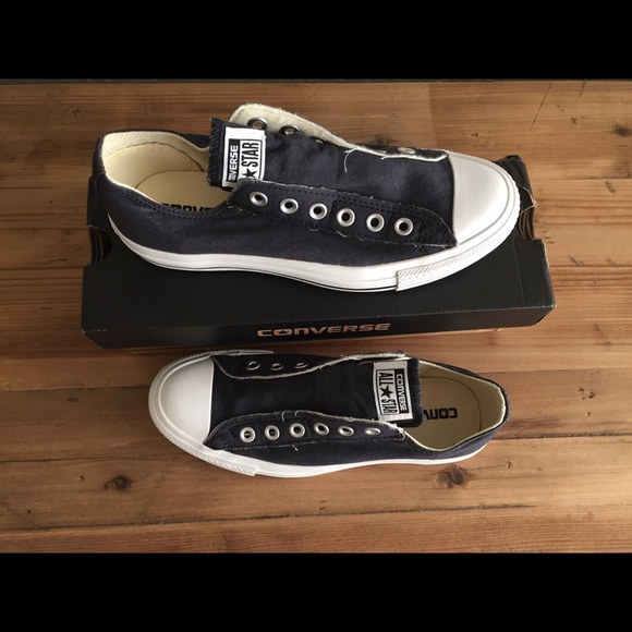 New In Box Navy Converse Slip On Sneakers