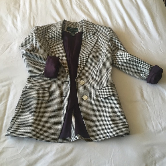 RALPH LAUREN GINGHAM BLAZER