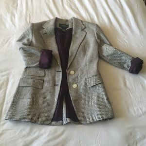 RALPH LAUREN GINGHAM BLAZER