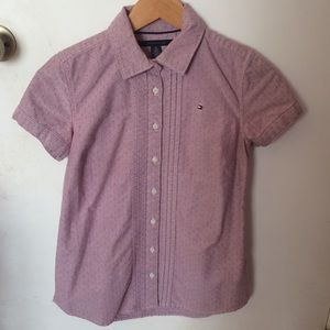Tommy Hilfiger Short-sleeved Dotted Collar Shirt