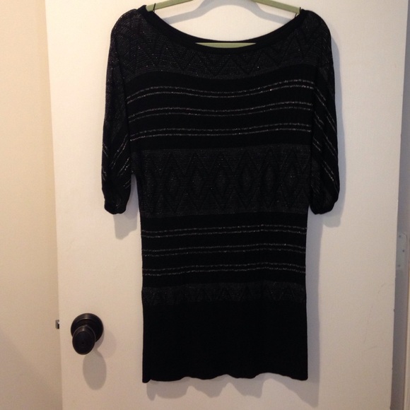 WHBM Black and Gold Tunic