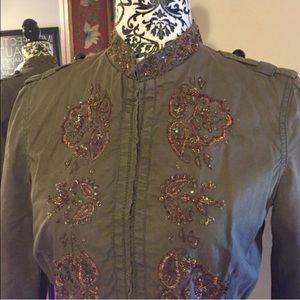 🚨FINAL Zara Embroidered Green Jacket