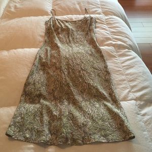 Silk dress. Cotton lined