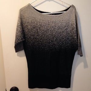 WHBM black and gold sweater