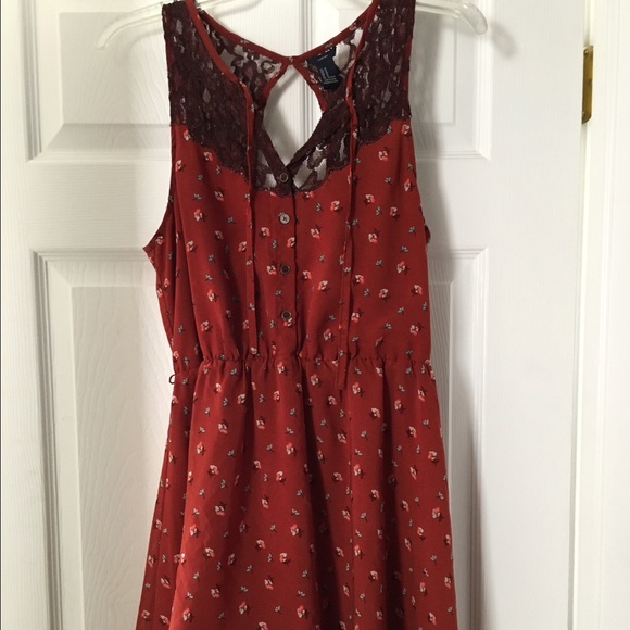 Beautiful rust orange sun dress