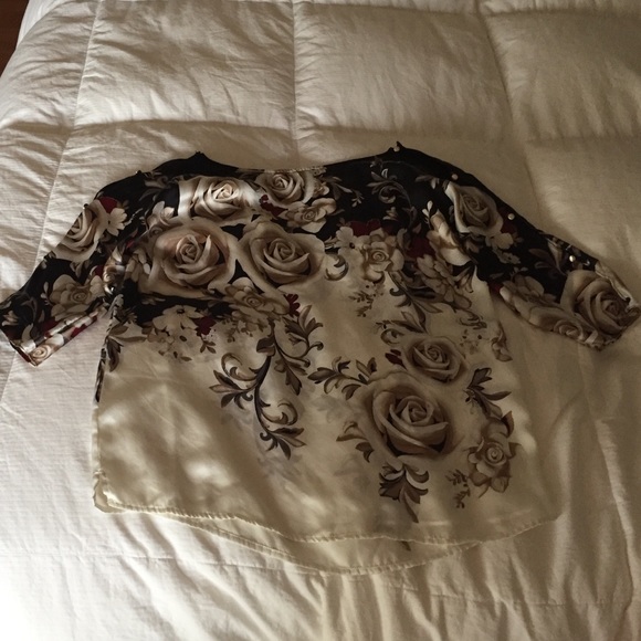Silk shirt.