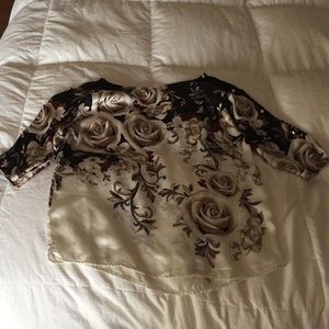 Silk shirt.
