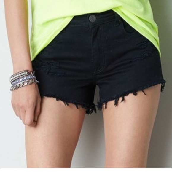 Black High Waisted American Eagle Shorts