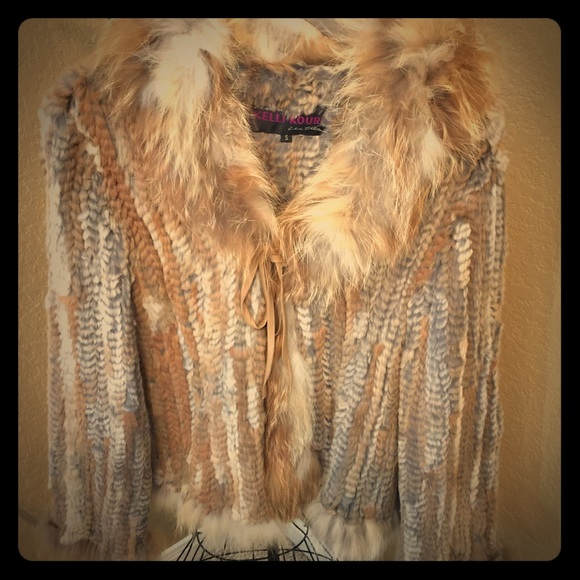Gorgeous fox and rabbit jacket - quality fur!!