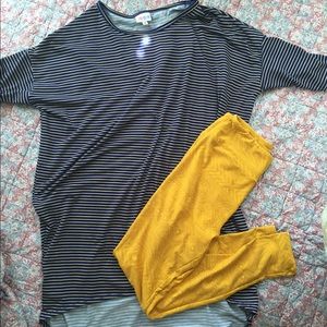 Mustard Lularoe Leggings OS