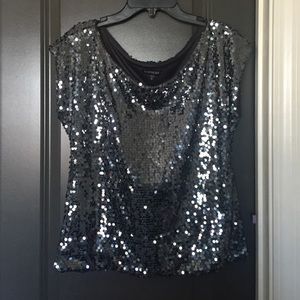 Express XS Silver Sequence blouse