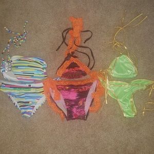 Pucker bottom BIKINI trio!! 👙