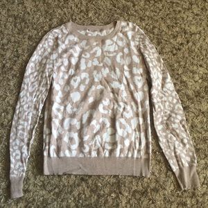 Express reversible cheetah print sweater