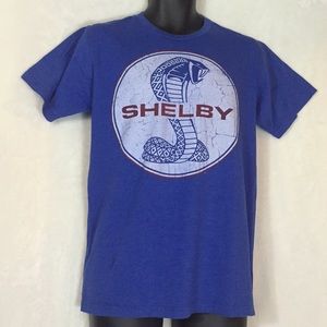 Ford Blue Carroll Shelby Cobra Tee Size ( M )