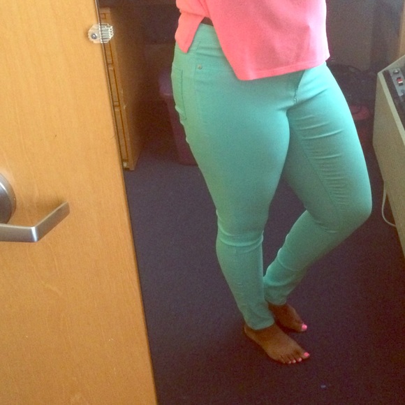 Mint Skinny Jeans
