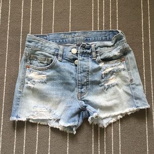 high rise AE shorts