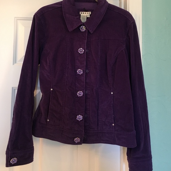 Purple corduroy jacket. Size L