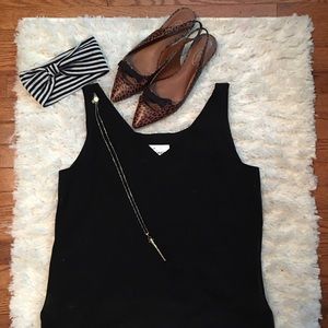 "Linea" by Louis Dell'Olio Black Silk Cami(shell)