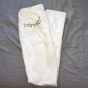 Stretch American Eagle White Jeans