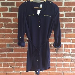 NWT H&M Satin Shirt Dress