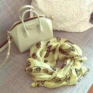 Alexander McQueen Silk Scarf Green and Black