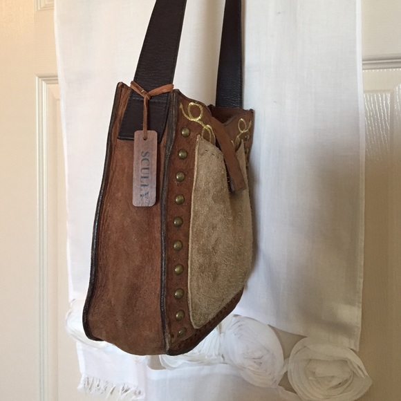 Scully Leather Shoulder Bag Purse - Picture 3 of 4