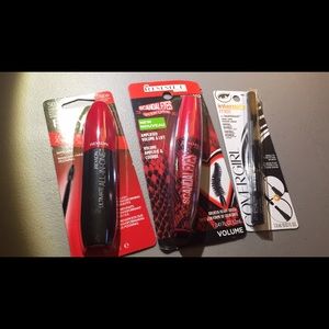 Mascara and liner trio