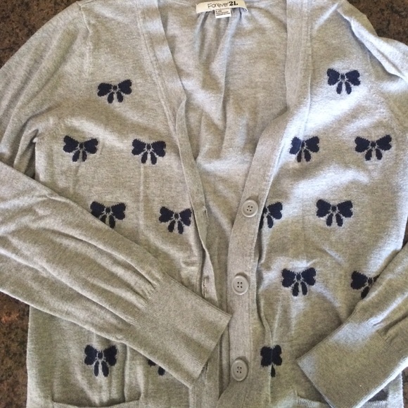 Lightweight bow cardigan