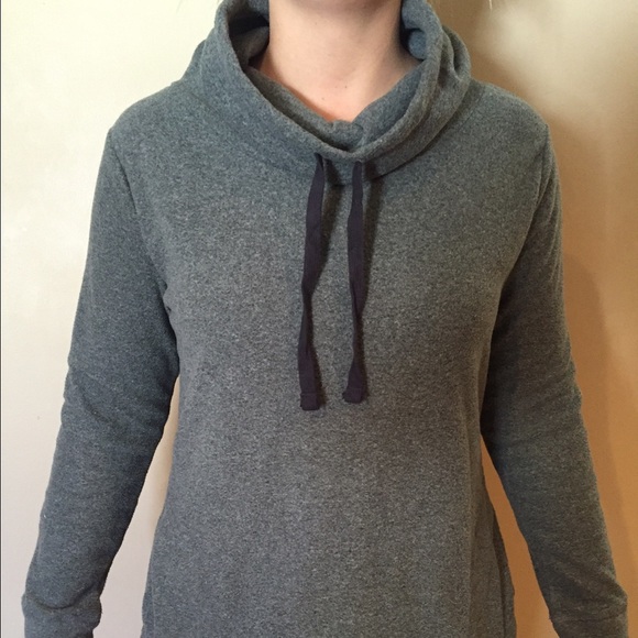 Grey cowl neck sweater
