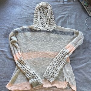 Knitted sweater with hood!