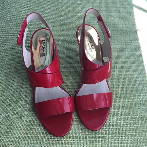 Red Michael Kors Heals