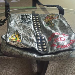 Authentic Ed Hardy Messenger Bag