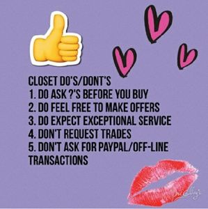 🎀Do's & Don't's🎀