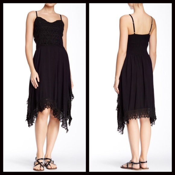 ❌SOLD❌❗️1-HOUR SALE❗️Monoreno DRESS Black Crochet - Picture 2 of 8